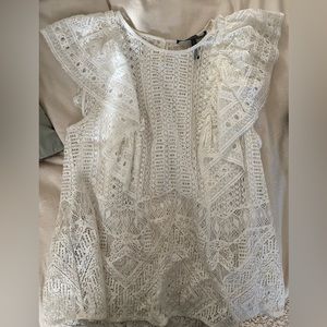 White Lace BCBG top